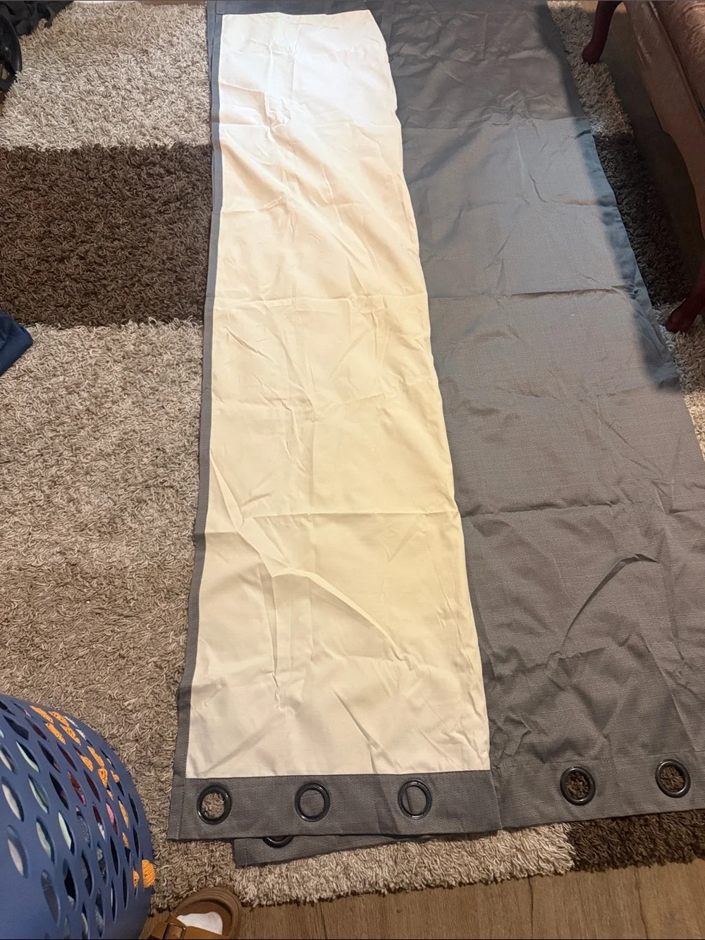 2x Gray Panels of Eclipse Blackout Curtains, Like New, Heavy good material!
